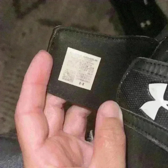 Under Armour Ignite Vi Sl Slide Sandal Black White 4D Foam Size 3Y - Picture 3 of 3